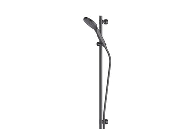 Lavish BubbleJET Rail Shower in Gunmetal – gunmetal rail shower with soft spray technology for designer spaces