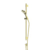 Ashmore Rail Shower in Brushed Brass – brushed brass rail shower with BubbleJET® tech for luxury bathrooms