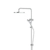 Ashmore Twin Rail Shower in Chrome Plate – chrome finish luxury shower with air-infused spray technology