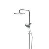 Lavish Brass Twin Rail Shower in Chrome Plate – chrome finish twin rail shower for contemporary spaces