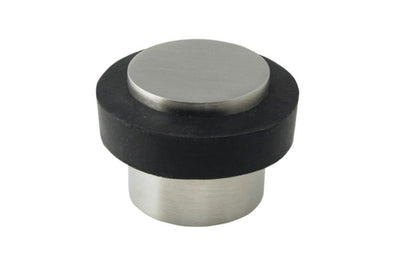 Product picture of the Brushed Nickel Round Floor Door Stop 38mm.