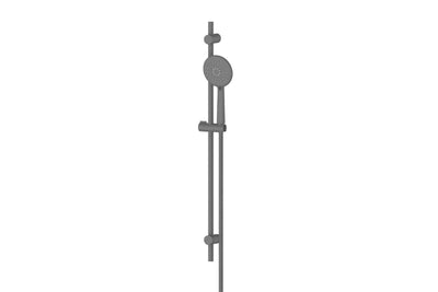 Rocco Adjustable Rail Shower in Gunmetal – gunmetal finish shower for contemporary designer bathrooms
