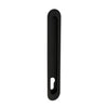 Product image of the Zanda Duke Matt Black Flush Pull Euro 250x40mm on a white background.