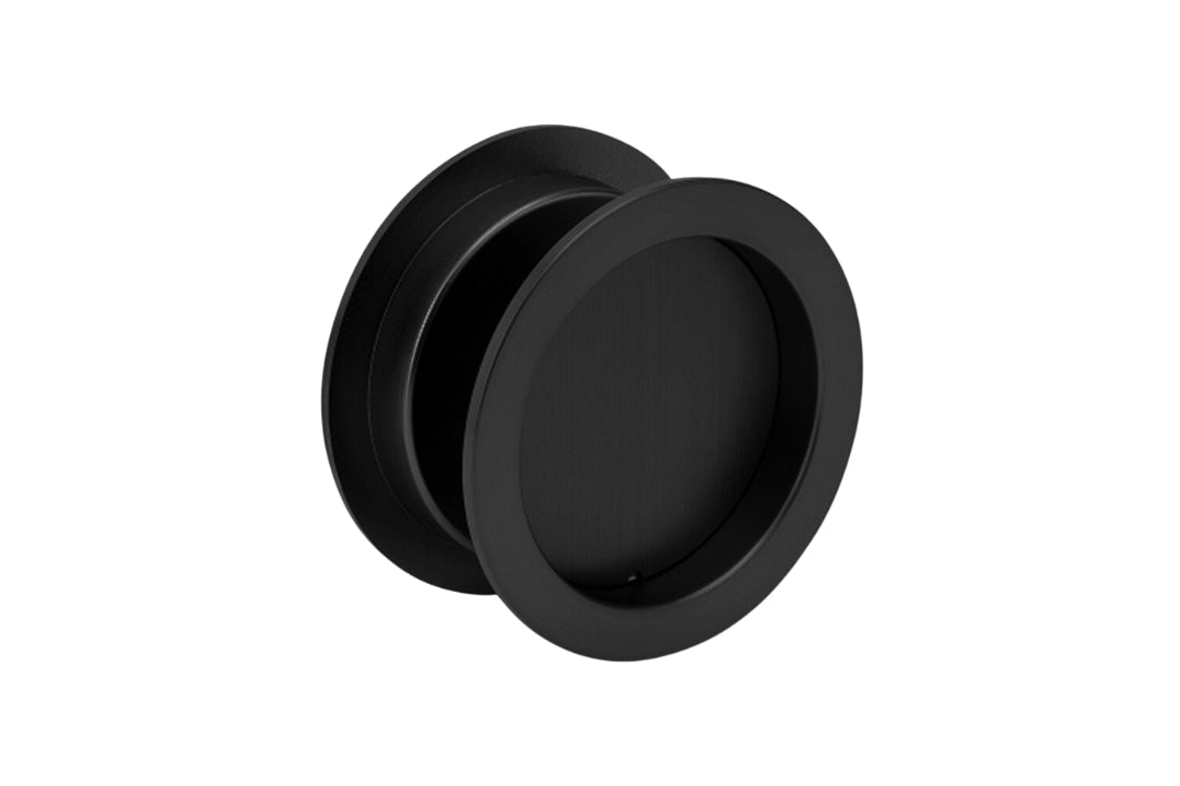 Product image of the Round Matt Black Cavity Passage Kit on a white background.