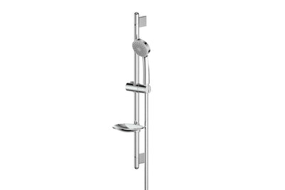 Applause Rail Shower in Chrome Plate – chrome rail shower with single-function spray for budget-conscious bathroom design