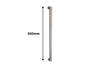 Product picture with overall measurement of the 7098 Urban Pull Handle in Graphite Nickel on a white background.