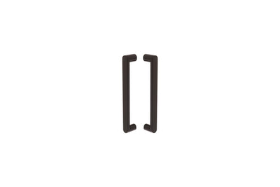 Product picture of the Duke Matt Black Pull Handle 300mm on a white background.