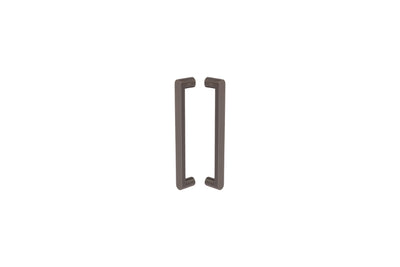 Product picture of the Zanda Duke Graphite Nickel Pull Handle 300mm on a white background.