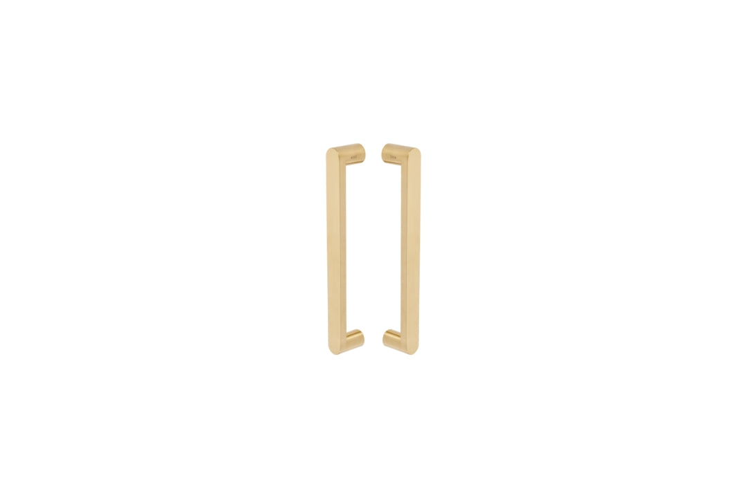 Duke Satin Brass Pull Handle | 3 Sizes & Kits Available – Architectural ...