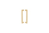 Product picture of the Duke Satin Brass Pull Handle 300mm on a white background.