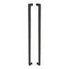 Product picture of the Duke Matt Black Pull Handle 900mm on a white background.
