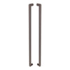 Product picture of the Zanda Duke Graphite Nickel Pull Handle 900mm on a white background.
