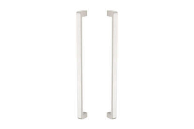 Product picture of the Zanda Streamline Pull Handle 600mm 316 Stainless Steel back to back pair on a white background.