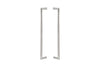 Product image of the Wyatt Stainless Steel Pull Handle pair on a white background.