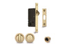 Visca Cavity Sliding Door Kit Satin Brass