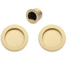 Visca Cavity Sliding Door Kit Satin Brass