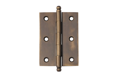 Product image of the Architectural Choice Hinge Loose Pin Ball Antique Brass H85xW60mm 8560AB on a white background.