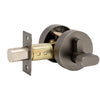 Product picture of the Graphite Nickel Zanda Futura Deadbolt Single Cylinder on a white background.
