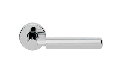 The Manital Amleto Polished Chrome Door Handle Pair.