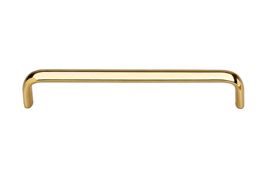 Kethy Trumpet Cabinet Handle in Polished Brass Gloss – Elegant brass pull handle for high-end cabinetry.