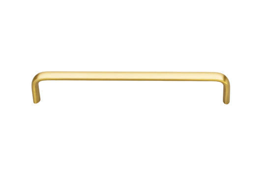 Kethy Trumpet Cabinet Handle in Matt Brass – Luxury cabinet pull handle for modern kitchens and wardrobes.