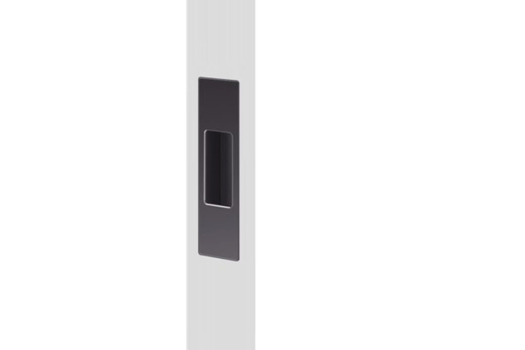 Product image of the BL8001/92 Matt Black Mardeco End Pull on a white background.