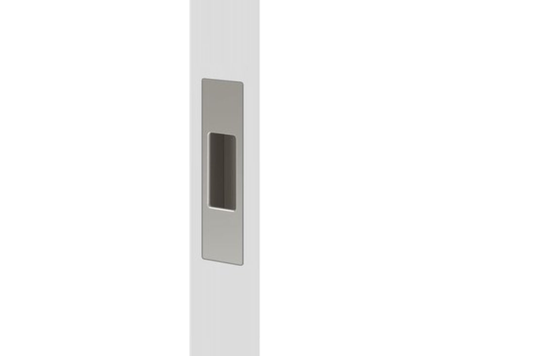 Product image of the BN8001/92 Brushed Nickel Mardeco End Pull on a white background.