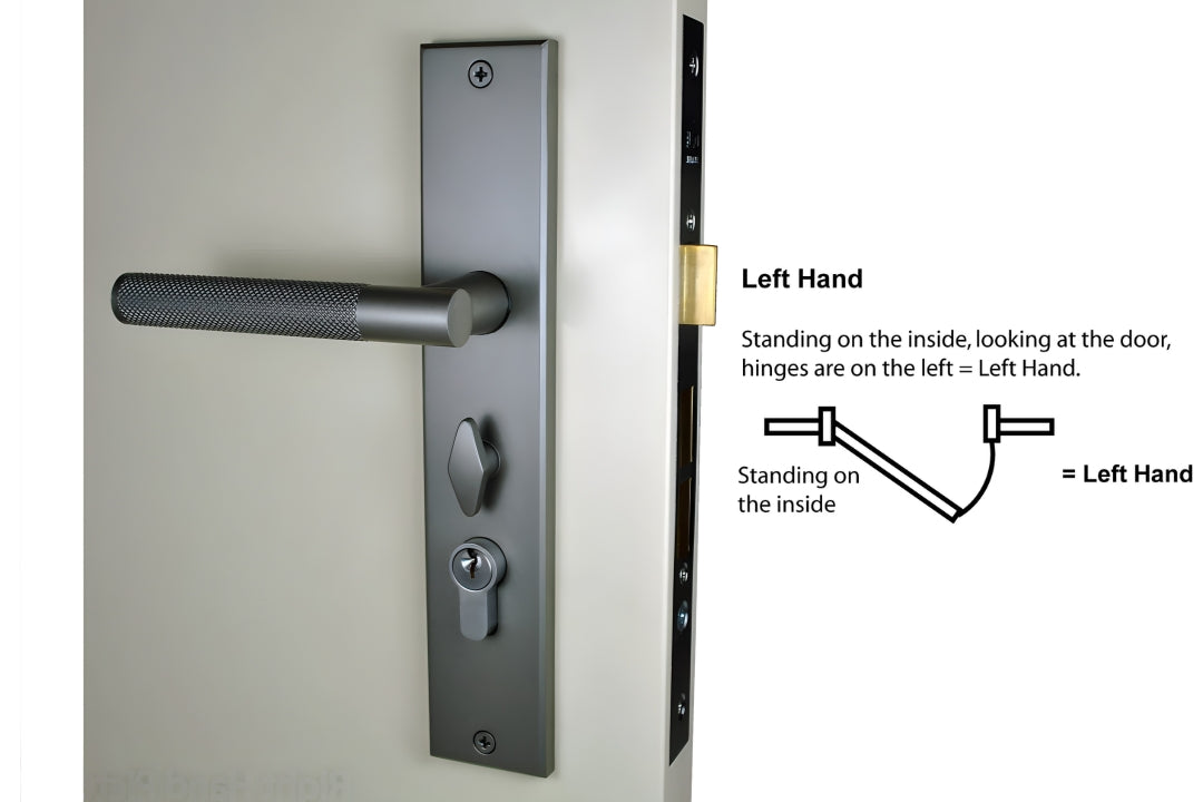 Nidus Knurled Domici Ozi-1 Gunmetal Grey longplate lock combo Left Handed.