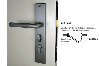 Nidus Knurled Domici Ozi-1 Gunmetal Grey longplate lock combo Left Handed.