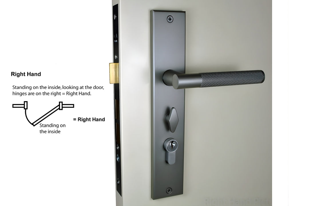 Nidus Knurled Domici Ozi-1 Gunmetal Grey longplate lock combo Right Handed.