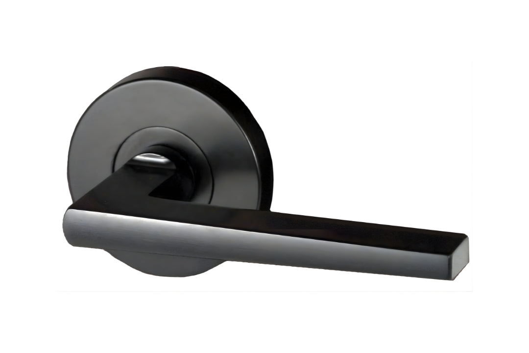 Nidus Marino Lever Matte Black 63mm Round Rose.