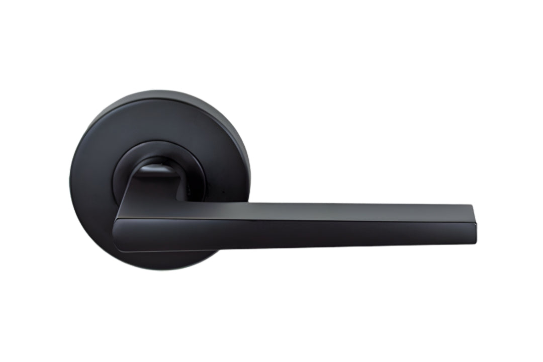 Nidus Marino Lever Set Matte Black 63mm Round Rose
