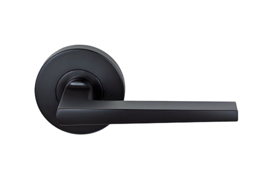 Nidus Marino Lever Set Matte Black 63mm Round Rose