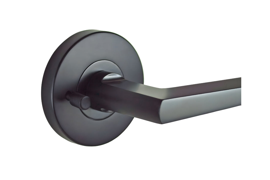 Nidus Marino Privacy Lever Set Matte Black 63mm Round Rose