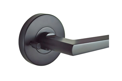 Nidus Marino Privacy Lever Set Matte Black 63mm Round Rose