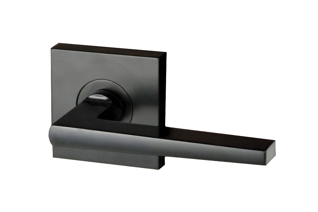 Nidus Marino Square Lever Set Black 61x61mm Rose