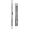 Product image of the CP8104/SET Polished Chrome Mardeco Flush Pull Euro Lockset on a white background.