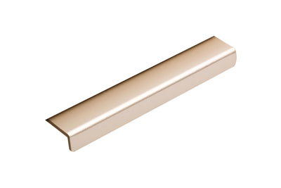 Kethy Modena Matt Champagne Edge Pull DL2132/100A-CMP – modern cabinet lip pull handle for kitchens, bathrooms, and custom joinery.
