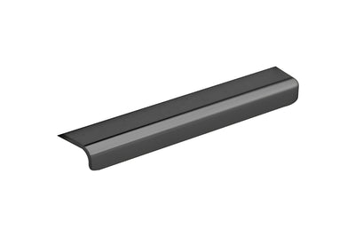Kethy Modena Matt Graphite Edge Pull DL2132/100A-GRAP – architectural lip pull handle for modern cabinetry and kitchens.