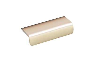 Kethy Modena Matt Champagne Edge Pull DL2132/40A-CMP – modern cabinet lip pull handle for kitchens, bathrooms, and custom joinery.