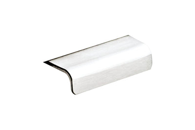 Kethy Modena Polished Stainless Steel Edge Pull DL2132/40A-PS – modern cabinet lip pull handle for kitchens, bathrooms, and custom joinery.
