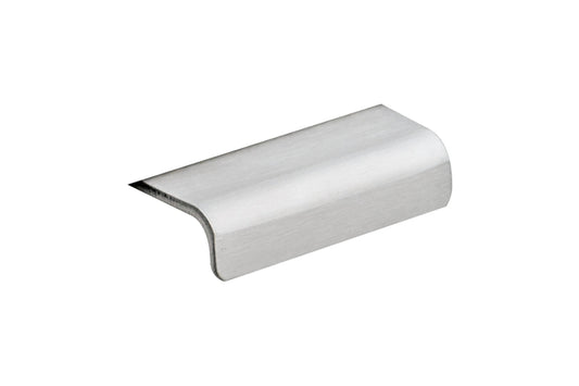 Kethy Modena Satin Stainless Steel Edge Pull DL2132/40A-SS – modern cabinet lip pull handle for kitchens, bathrooms, and custom joinery.