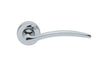 Manital Francy Door Handle Lever Set on Round Rose