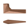 Profile view of the Archi Sketch Titanium Copper lever handle for modern architectural doors on a white background.