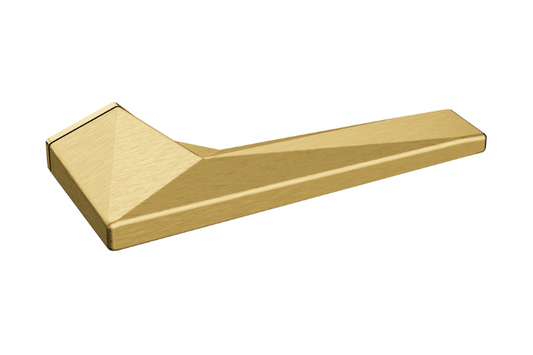 Product image of the Archi Sketch Satin Brass Door Handles by Architectural Choice.