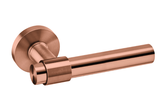 Product image of the Brooklyn Titanium Copper Door Handles by Architectural Choice.