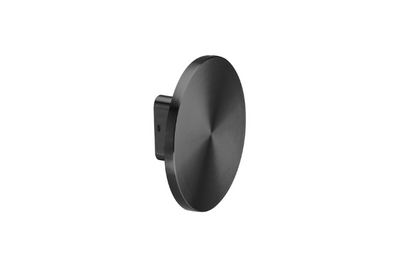 Product picture of the Matt Black Full Moon Pull Handle on a white background.