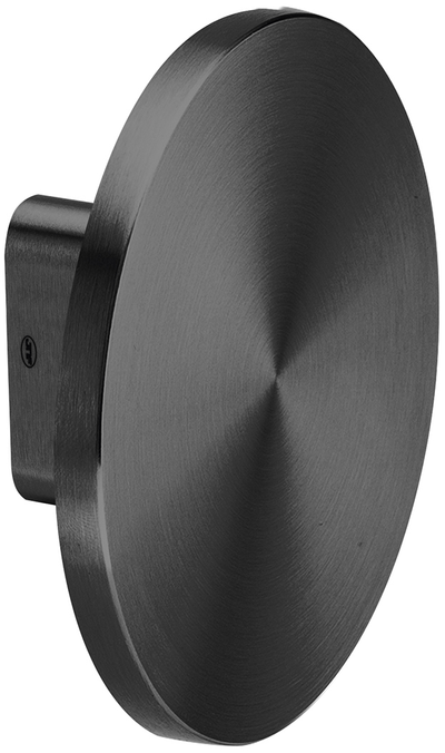 Up close product picture of the Matt Black Full Moon Pull Handle on a white background.