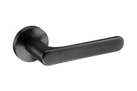 Product image of the Yokohama Matt Black Door Handles by Architectural Choice.