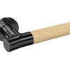 JNF Wood Nature IN.00.381.BB.TB Bamboo Titanium Black lever handle on a white background.